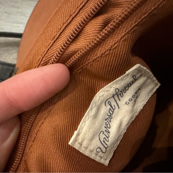 Women’s Two-Tone Saddle Crossbody Bag in Brown, Cream & Black - Picture 4 of 5